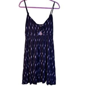 Banana Republic Navy and White Sundress‎ Size Medium